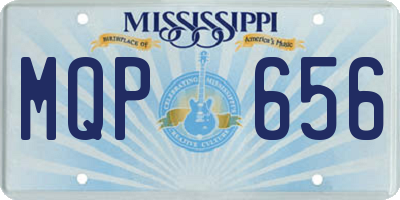 MS license plate MQP656