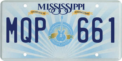 MS license plate MQP661