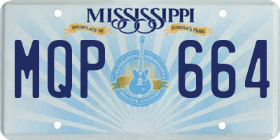 MS license plate MQP664