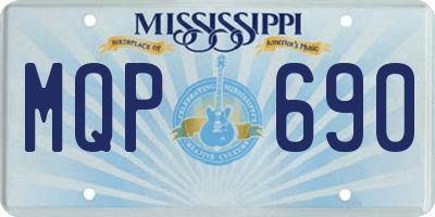 MS license plate MQP690