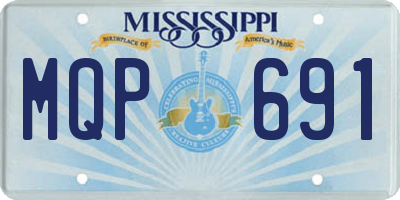 MS license plate MQP691