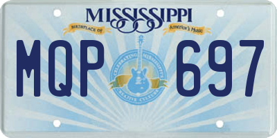 MS license plate MQP697