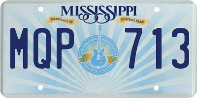 MS license plate MQP713