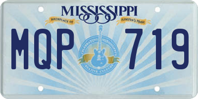 MS license plate MQP719