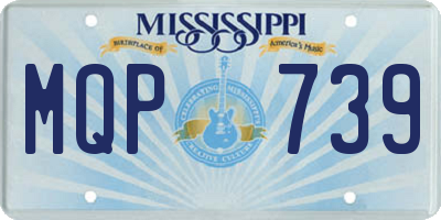 MS license plate MQP739