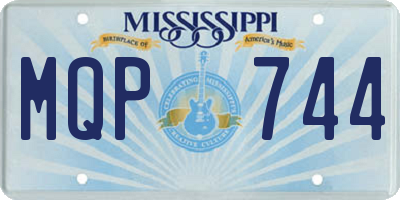 MS license plate MQP744