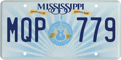 MS license plate MQP779