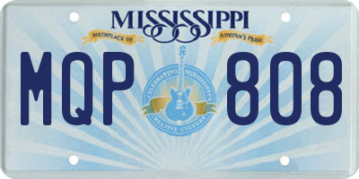 MS license plate MQP808