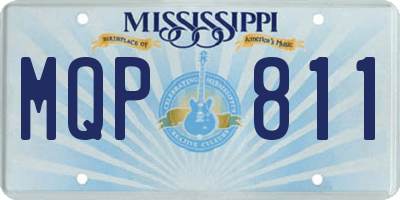 MS license plate MQP811