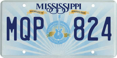 MS license plate MQP824