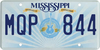 MS license plate MQP844
