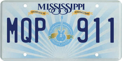 MS license plate MQP911