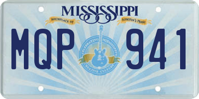 MS license plate MQP941