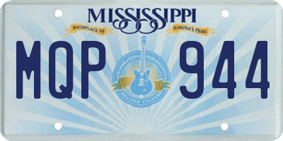 MS license plate MQP944