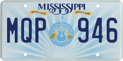 MS license plate MQP946