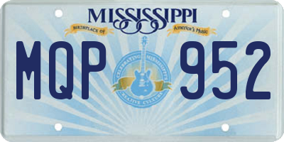 MS license plate MQP952