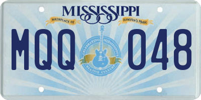 MS license plate MQQ048