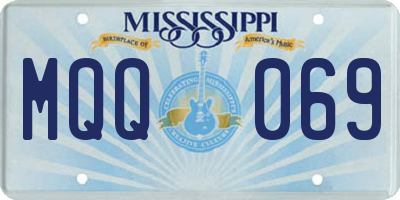 MS license plate MQQ069