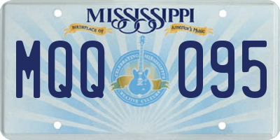 MS license plate MQQ095