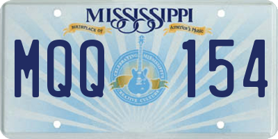 MS license plate MQQ154