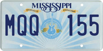 MS license plate MQQ155