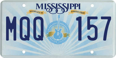 MS license plate MQQ157