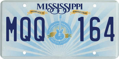 MS license plate MQQ164