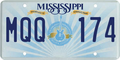 MS license plate MQQ174