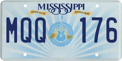 MS license plate MQQ176