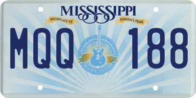 MS license plate MQQ188