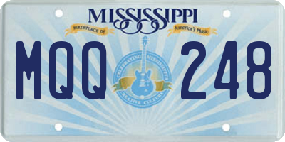 MS license plate MQQ248