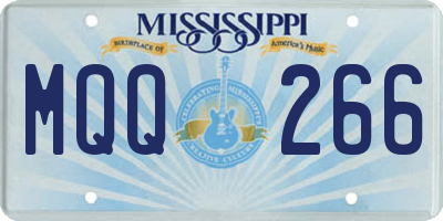 MS license plate MQQ266