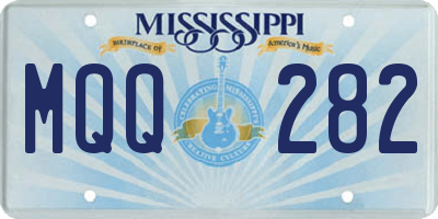 MS license plate MQQ282