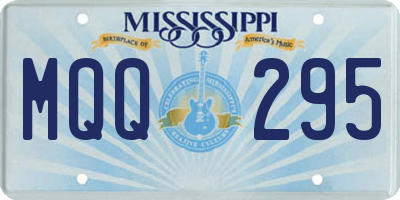 MS license plate MQQ295