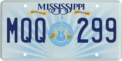 MS license plate MQQ299