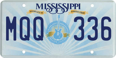 MS license plate MQQ336