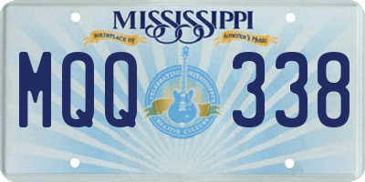 MS license plate MQQ338