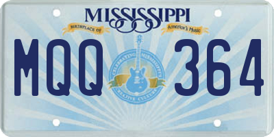 MS license plate MQQ364