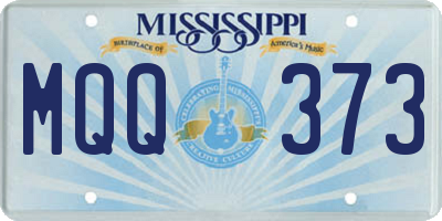 MS license plate MQQ373