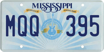 MS license plate MQQ395