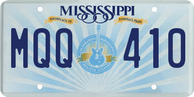MS license plate MQQ410