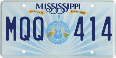 MS license plate MQQ414