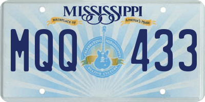MS license plate MQQ433