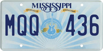 MS license plate MQQ436