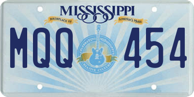 MS license plate MQQ454