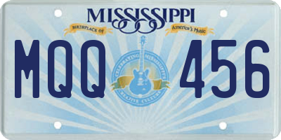 MS license plate MQQ456