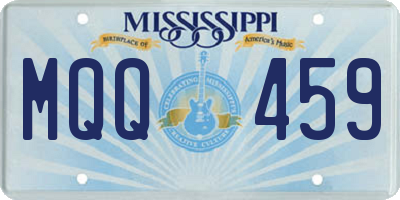 MS license plate MQQ459
