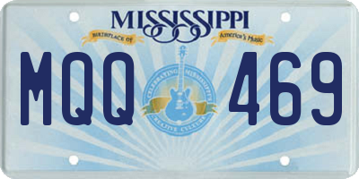 MS license plate MQQ469