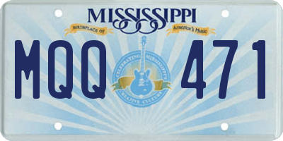MS license plate MQQ471