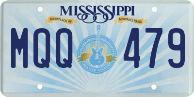 MS license plate MQQ479